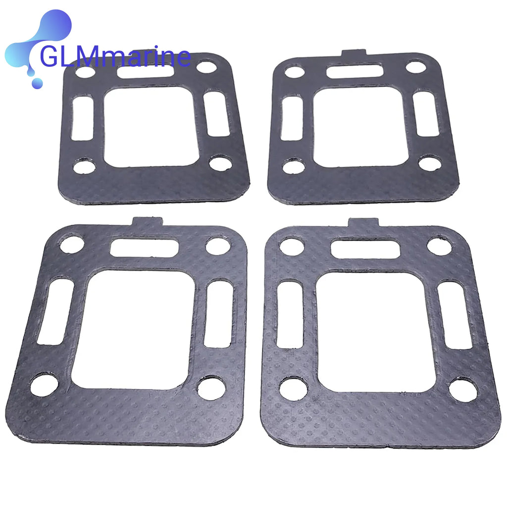 4Pcs Exhaust Elbow Riser Gasket For MerCruiser SternDrives 2.5L 3.0L