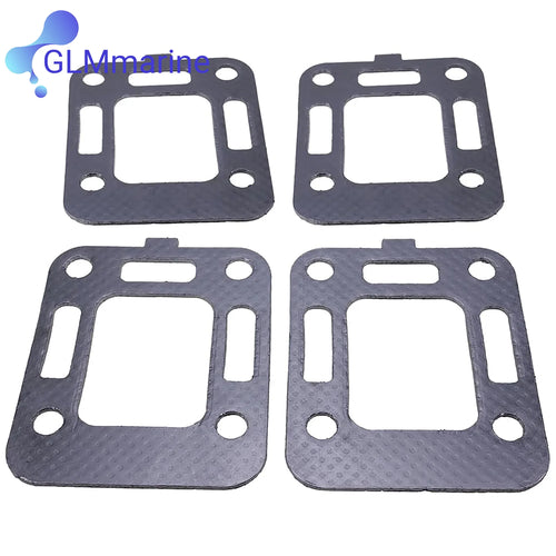 4Pcs Exhaust Elbow Riser Gasket For MerCruiser SternDrives 2.5L 3.0L