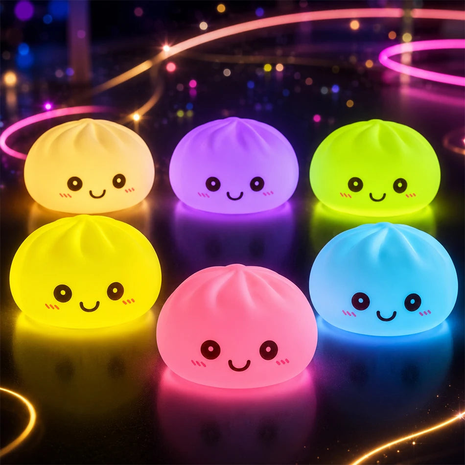 2027 New Dumpling Night Lights Glowing Dumplings Desktop Ornament Cute