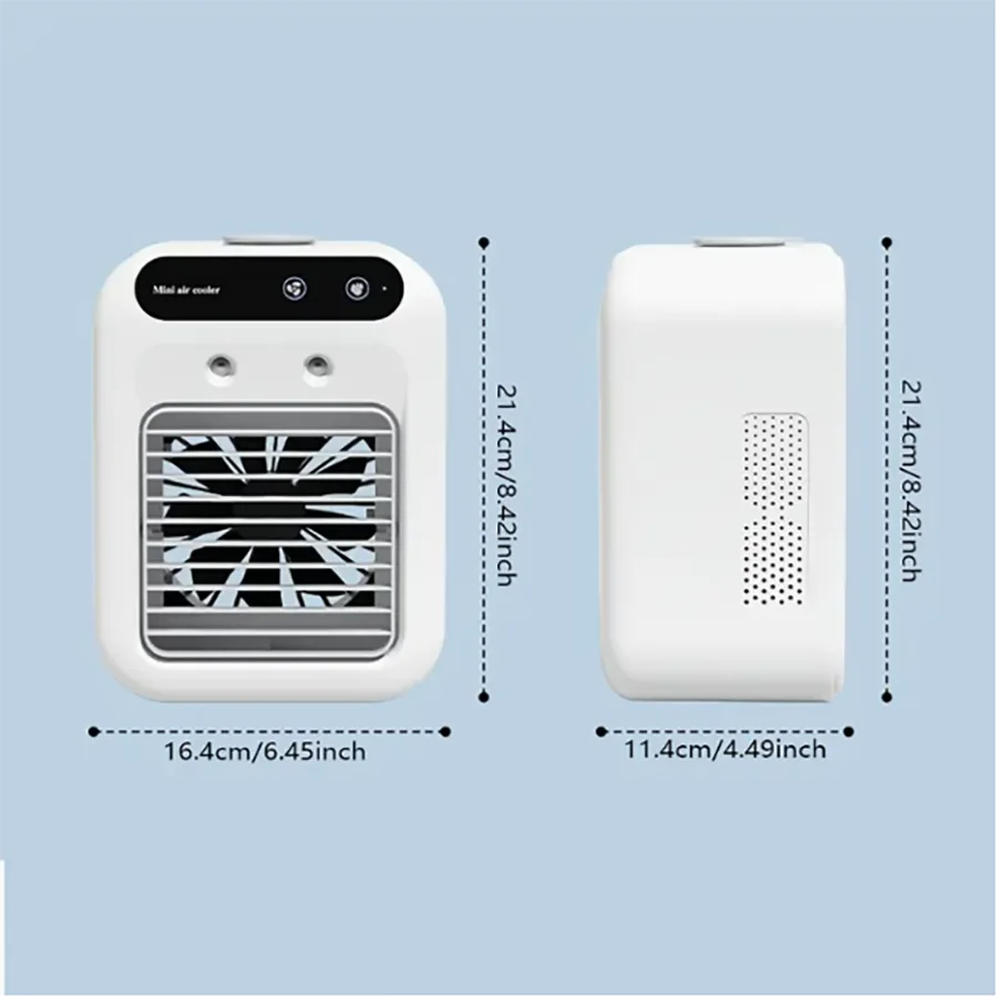 Portable mini desktop Air Conditioner Fan, Low Noise, Powerful