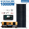 10000W Solar System Complete Kit Dual12V/24V To 110V/220V100A