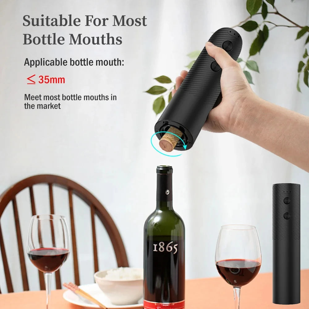 Electric Wine Bottle Opener Automatic Red Wine Corkscrew Rechargeable