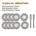 22mm Diamond Cutting Disk Ship Grinding Set, 10Pcs 0.4mm Thin Saw