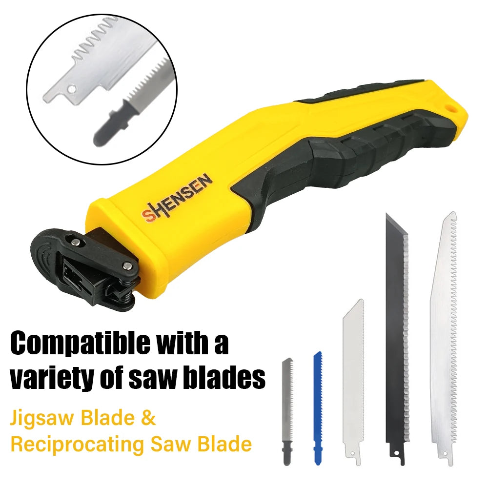 Universal Saw Blade Handle, Fits Jig Saws and Reciprocating Saws, Saw
