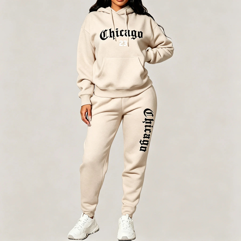 Women's Sets Hoodies Pants 2 Piece Outfits Aesthetic Sportswear