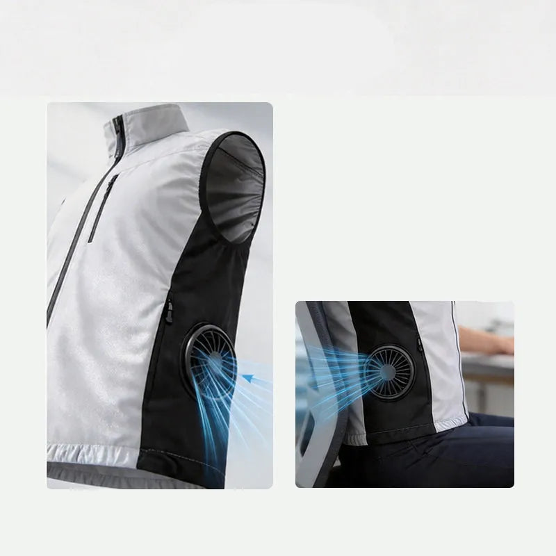 Summer Men'S Heatstroke Prevention Cooling High Air Volume Fan