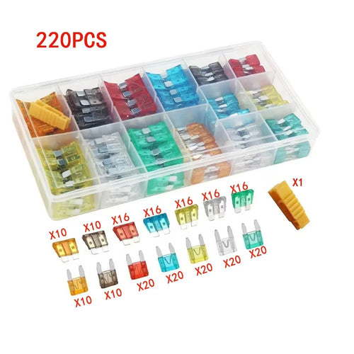 100pcs Standard Car Fuses 2A 3A 5A 7.5A 10A 15A 20A 25A 30A 35A Free
