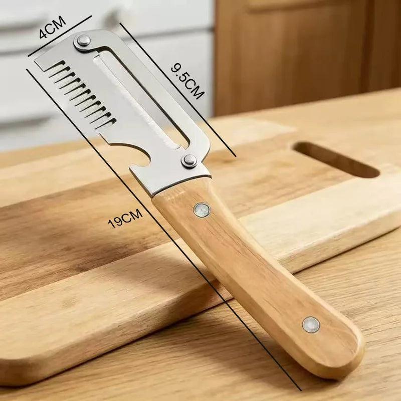 2026 New Paring Knife Ergonomic Wood Handle Knife Stainless Steel