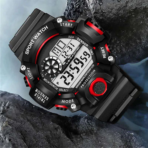 Style Boys Sports Watches Dual Display Digital Led Electronic Quartz
