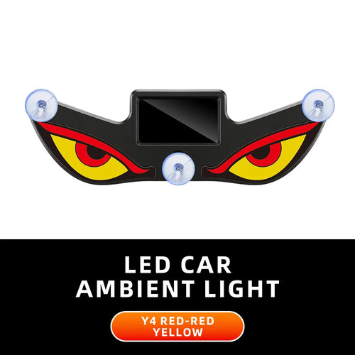 Solar Powered Car Neon Light Wireless Cool DEMON EYE Led Ambient Light