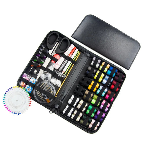 172pcs Sewing Kit Complete Set with Threads Needles Scissors Tape