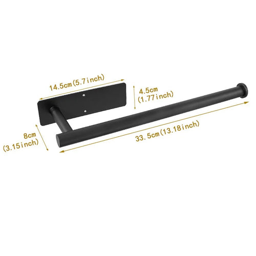 1PC Paper Towel Holder Under Cabinet Wall Mount Stainless Steel