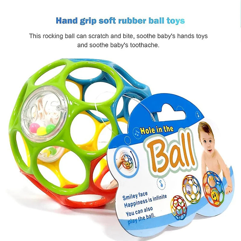 Soft Baby Grasping Ball Rattles with Bell Ball Early Education