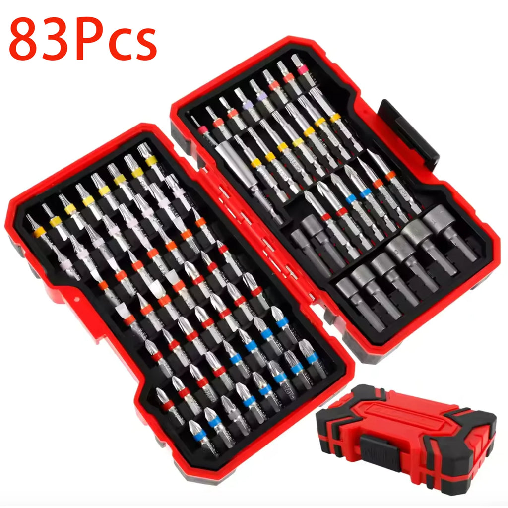 83Pcs Screwdriver Bit Set Impact Driver Drill Bit Set with Magnetic