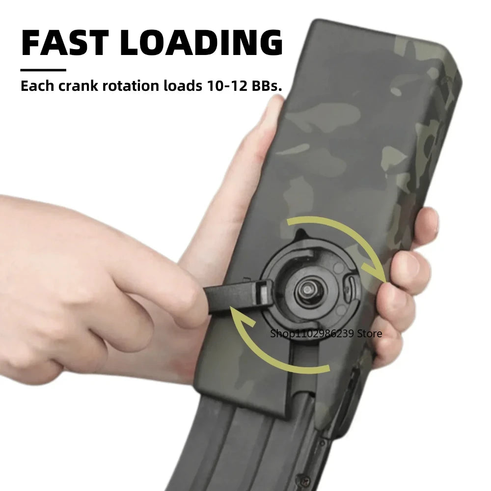 Plastic BB Storage Box for M4 6mm BBS Speed Loader 1000 Capacity Hand