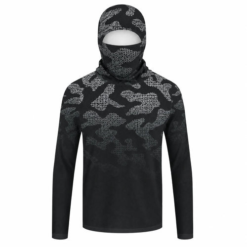 Camisa de Pesca con Capucha de Manga Larga para Hombre, Protección UV