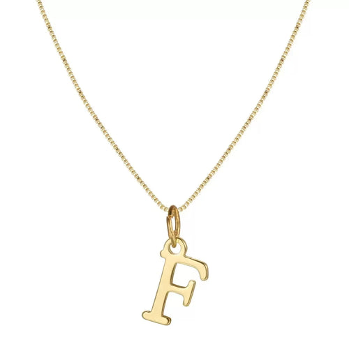 A-Z Initial Necklace 18K Gold Plated Necklace Cute Letter Stainless