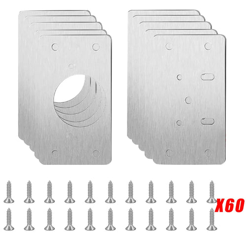 Cabinet Hinge Repair Plate Kit Kitchen Cupboard Door Hinge Mounting
