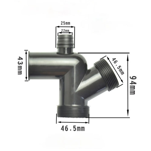 Kitchen Waste Disposer, Three-way Elbow, Single Double Groove,