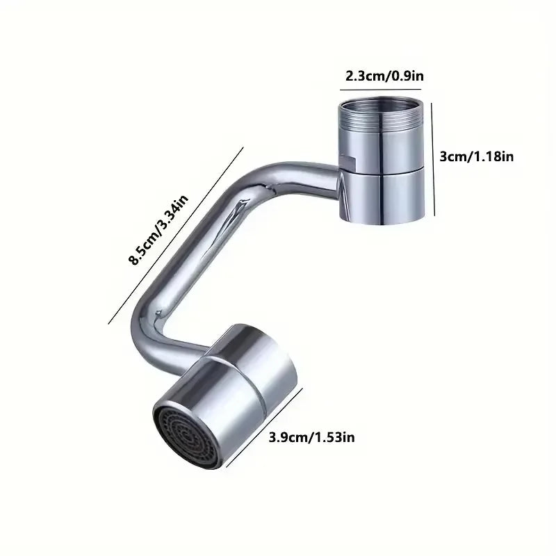 2/1Pcs 1080 Degree Swivel Stainless Steel Kitchen Faucet Extender