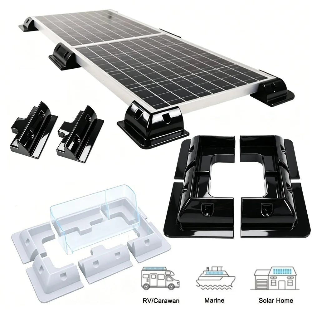 2/4/6Pcs RV Solar Panel Bracket Drill-Free Mounting Corner Side