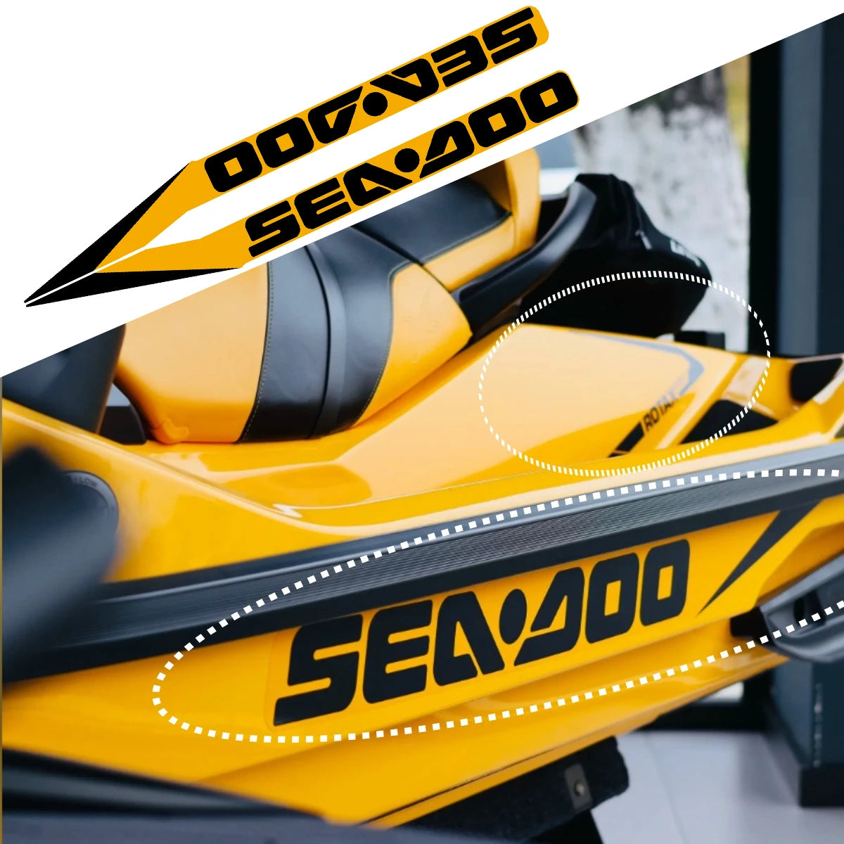 For SEADOO RXT300 Stickers Jet Ski Boat Vinyl Decal Watercraft