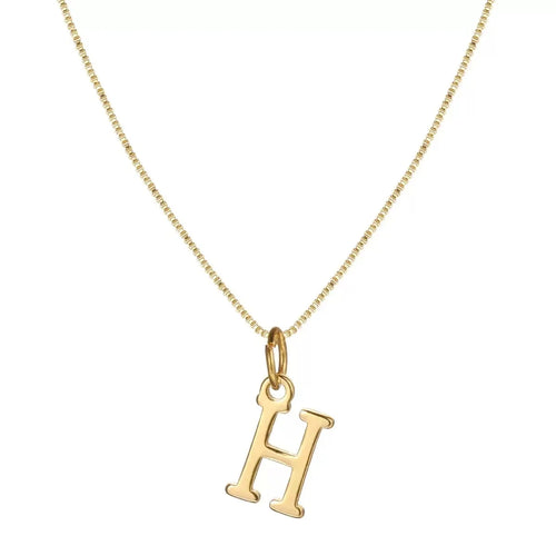 A-Z Initial Necklace 18K Gold Plated Necklace Cute Letter Stainless