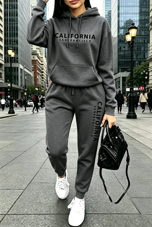 Fall Winter Womens Outfits Street Casual Hooded Sweatshirts Outdoors