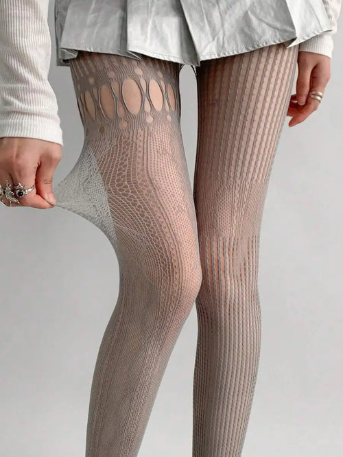 TAR RIVER 1 Pair Fashion Sexy Hollow Out Black Fishnet Tights,