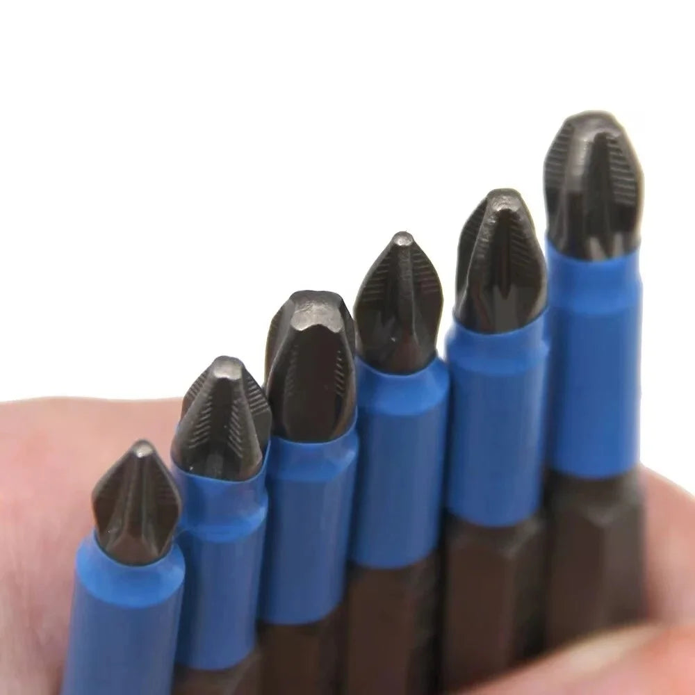 6PCS Anti Skid Electric Screwdriver Tool Set Hexagonal Handle Drill
