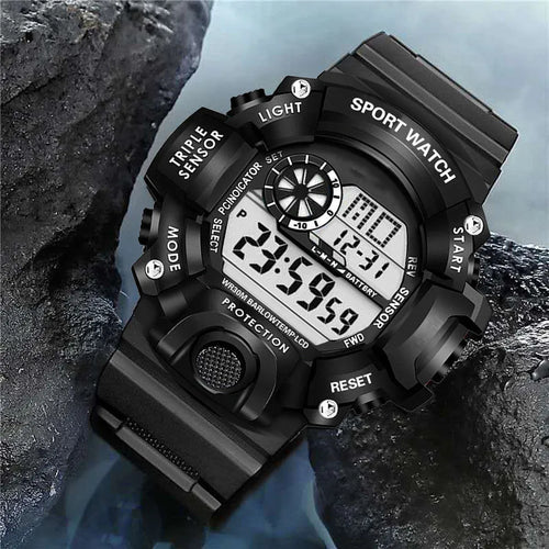 Style Boys Sports Watches Dual Display Digital Led Electronic Quartz