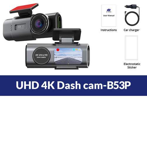 Dash Cam 4K UHD Recording Car Camera DVR Night Vision Video Recorder