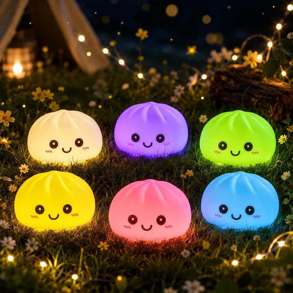 2027 New Dumpling Night Lights Glowing Dumplings Desktop Ornament Cute
