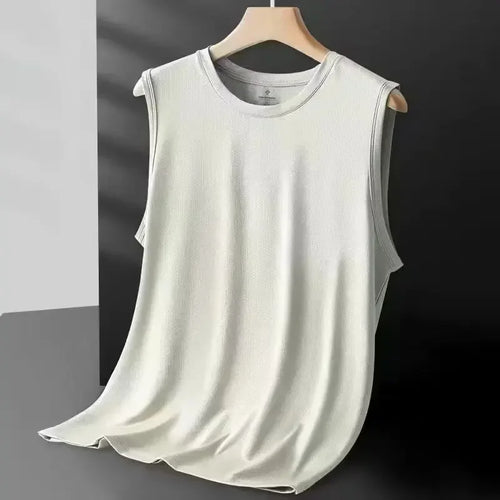 Men's Ice Silk Mesh Vest Lightweight Sports Summer Wear Sleeveless