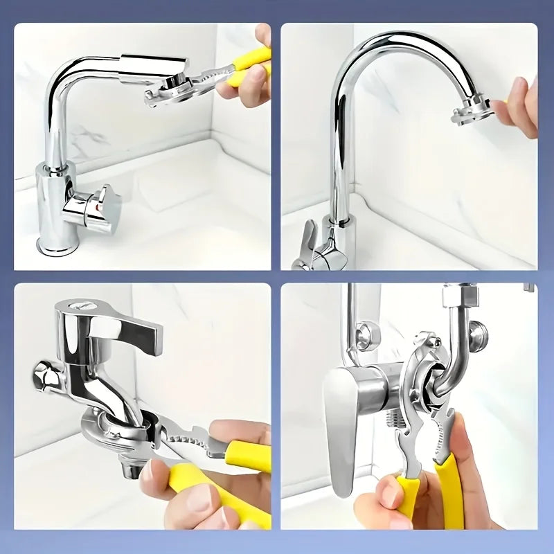 3 In 1 Tool Faucet Bubbler Wrench,Bottle Opener and Pliers,Kitchen