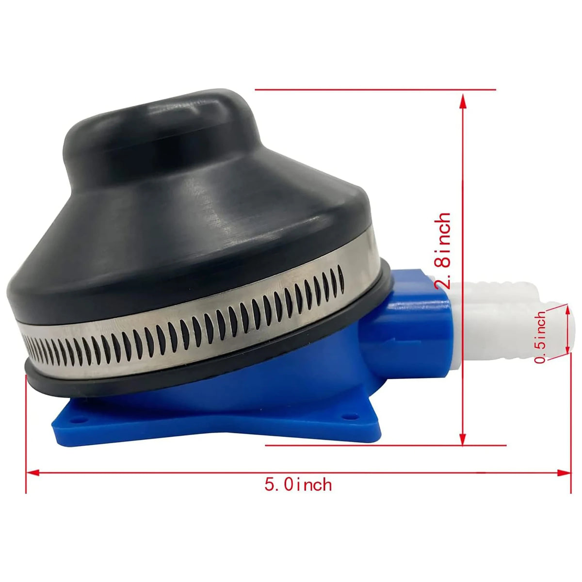 Marine Foot Water Pump Suitable for 1/2" Flexible Hose Made