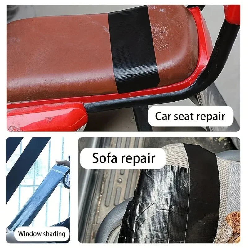 Black Leather Repair Tape Cloth Base Tape High Adhesion Electric