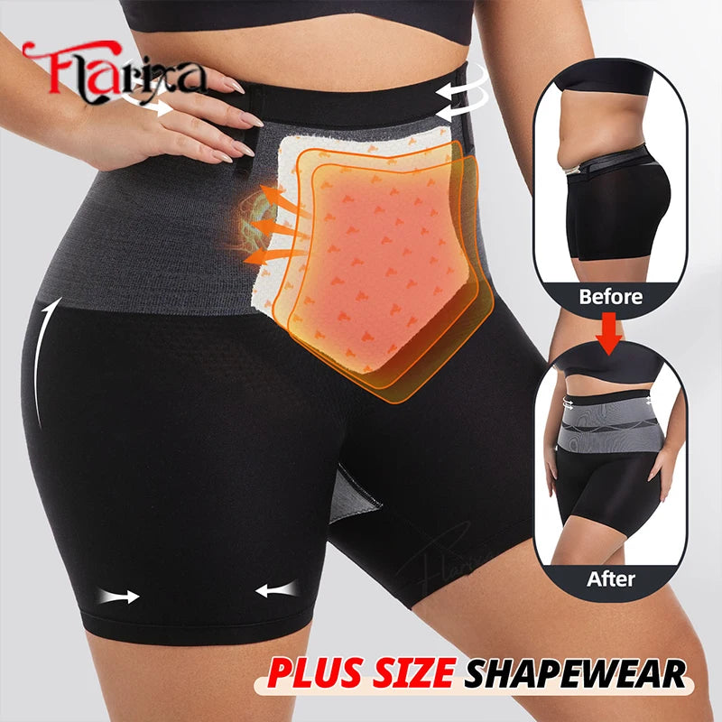 Flarixa High Waist Tummy Control Butt Lift Shapewear Seamless Panties