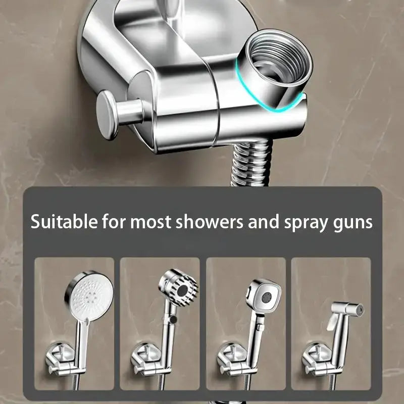 No-Drill Suction Cup Adjustable Shower Head Holder,Adjustable Shower