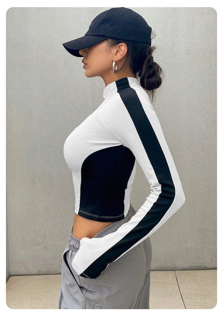 Yoga Clothes Stand Up Collar Jacket Outdoor Sports Long Sleeved Women