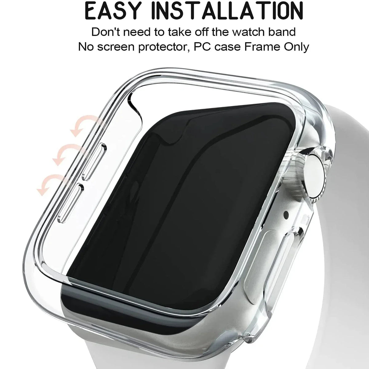 Cover for Apple Watch Case 45mm 41mm 44mm 40mm 42mm 38mm 46 49 mm