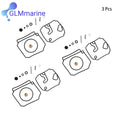 3 Pcs 6H1-W0093 Carburetor Repair Kit W/ Gasket for Yamaha 2 Stroke