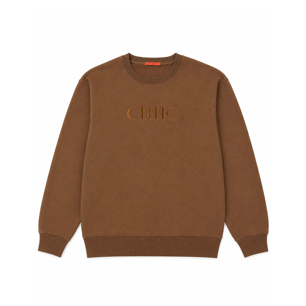CH Women Crew Neck Long Sleeve Sweatshirt Front Letter Embroidered