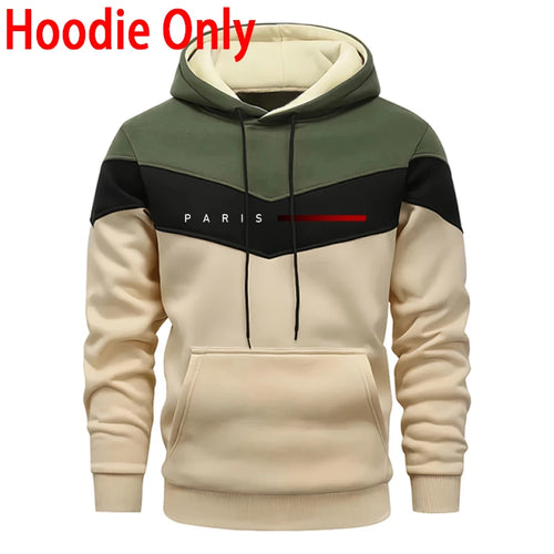 Paris Fashion Men's Hoodies Set Daily Casual Sports Hooded Sweatshirt