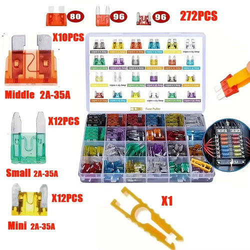 100pcs Standard Car Fuses 2A 3A 5A 7.5A 10A 15A 20A 25A 30A 35A Free
