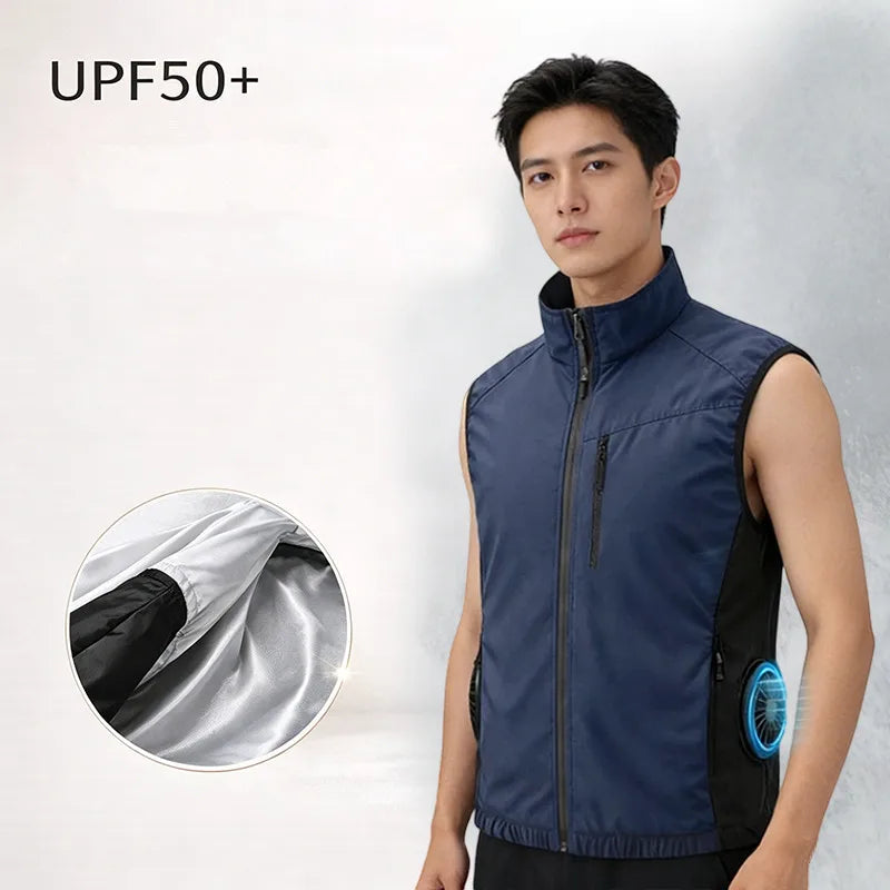 Summer Men'S Heatstroke Prevention Cooling High Air Volume Fan