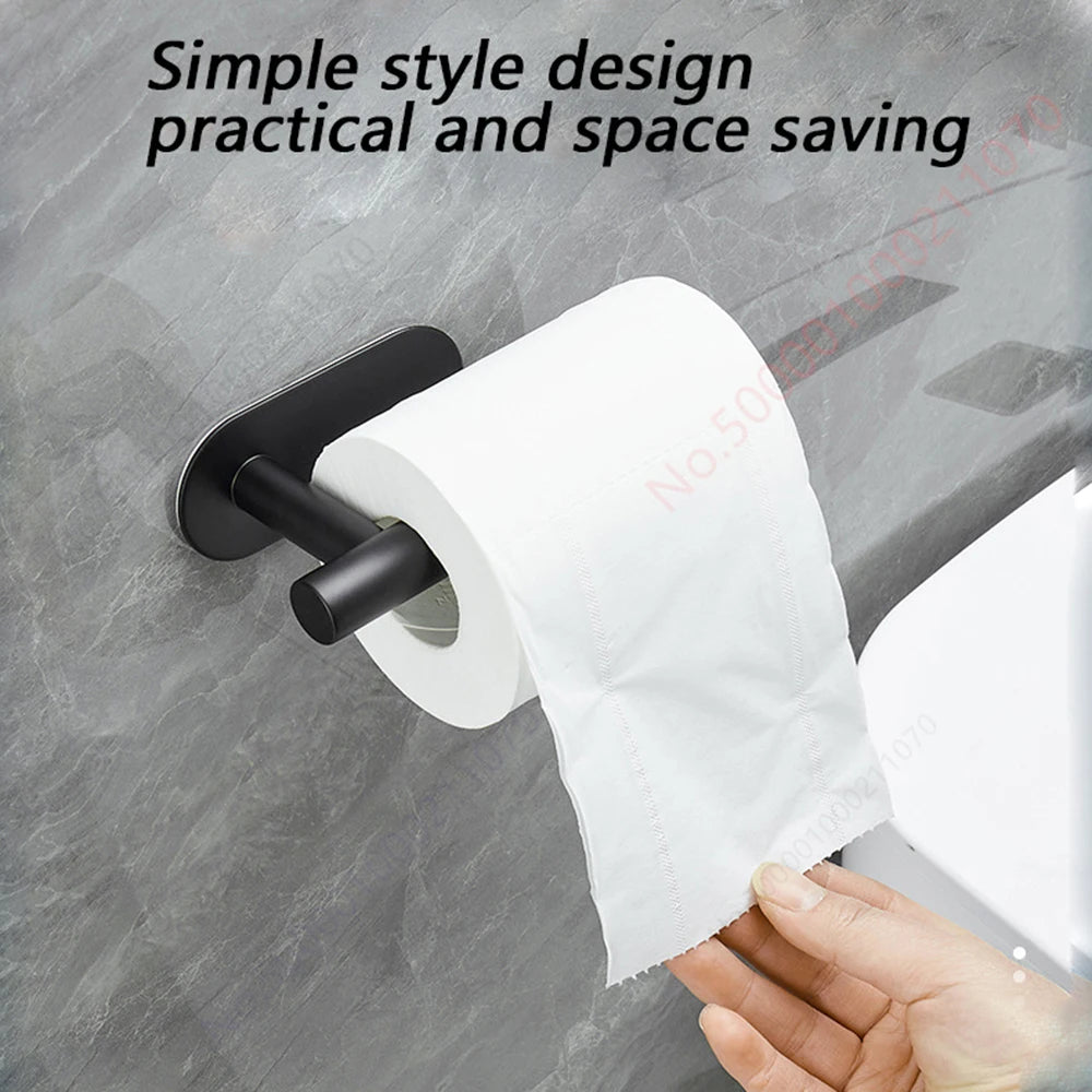 1~2PCS Toilet Paper Rack Bathroom Paper Towel Holder Adhesive