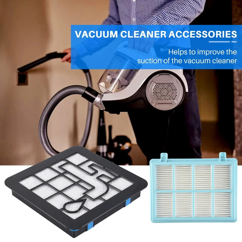 Pack of 2 Filter Set for Compact FC9331 FC9332 FC8010 Vacuum