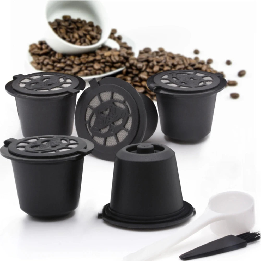 10 Pcs Reusable Refillable Coffee Capsule Filters for Nespresso with