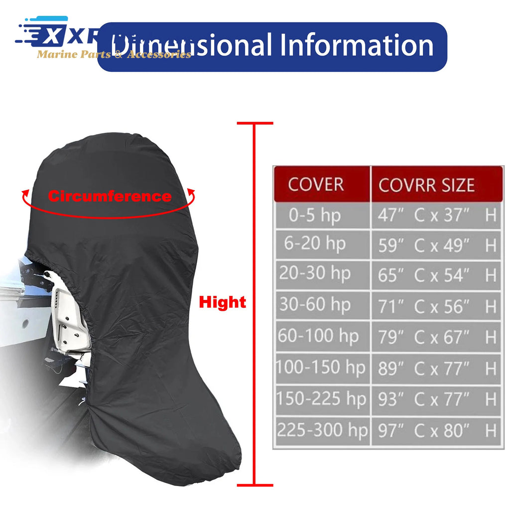 Outboard Motor Cover for Mercury Yamaha Honda Suzuki Tohatsu Johnson